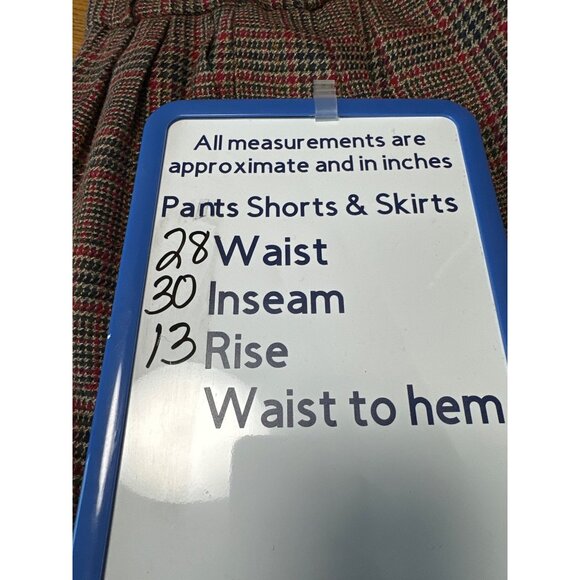 Pendleton Vintage Womens Plaid Wool Blend High-Waisted Trousers Size 10 - Picture 10 of 10